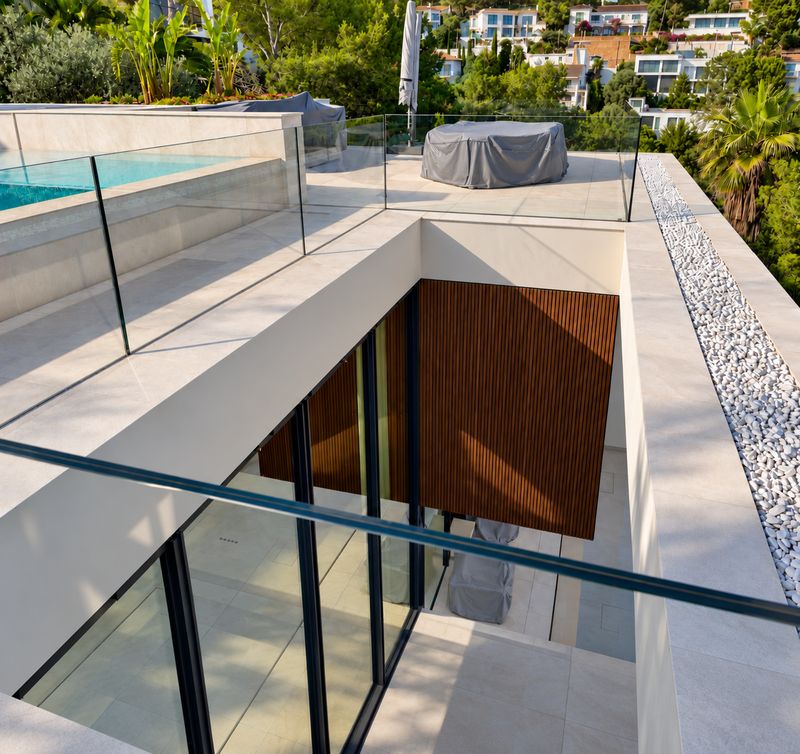Staircase to the roof terrace